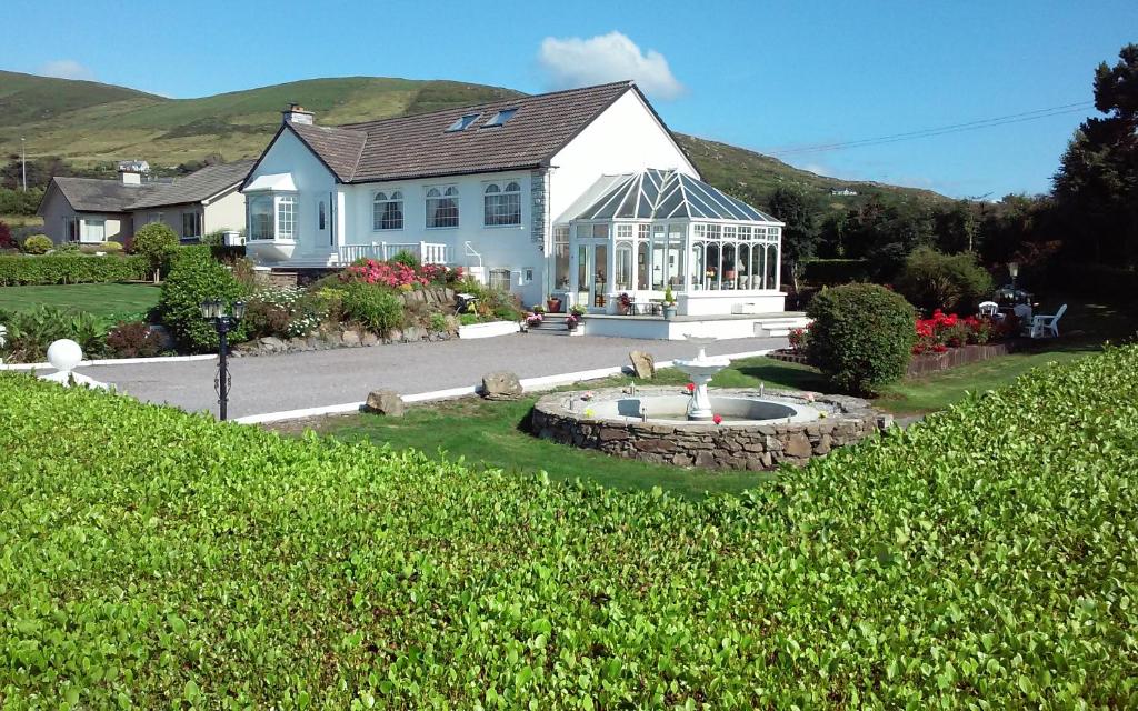 The garden outside Sea Breeze B&B